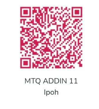Kod QR DuitNow MTQ ADDIN 11 Ipoh untuk sumbangan